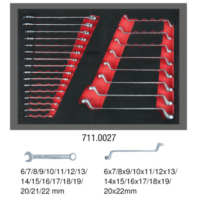 KS TOOLS Schlüssel-Satz, 24-tlg. in 1/1 Systemeinlage