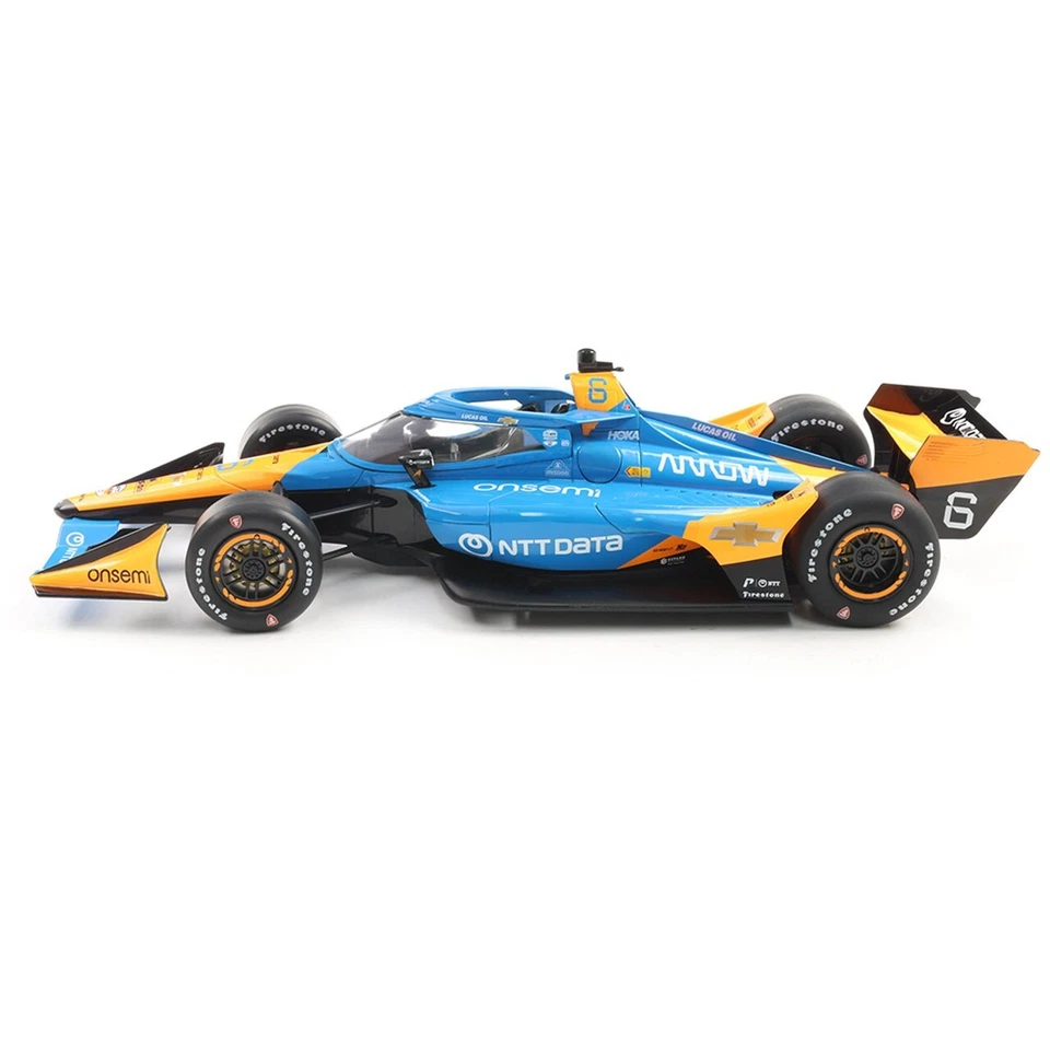 #6 Nolan Siegel / Arrow McLaren Diecast modelo a escala 1:18 - IXO America IND18009 Foto 4 de 4