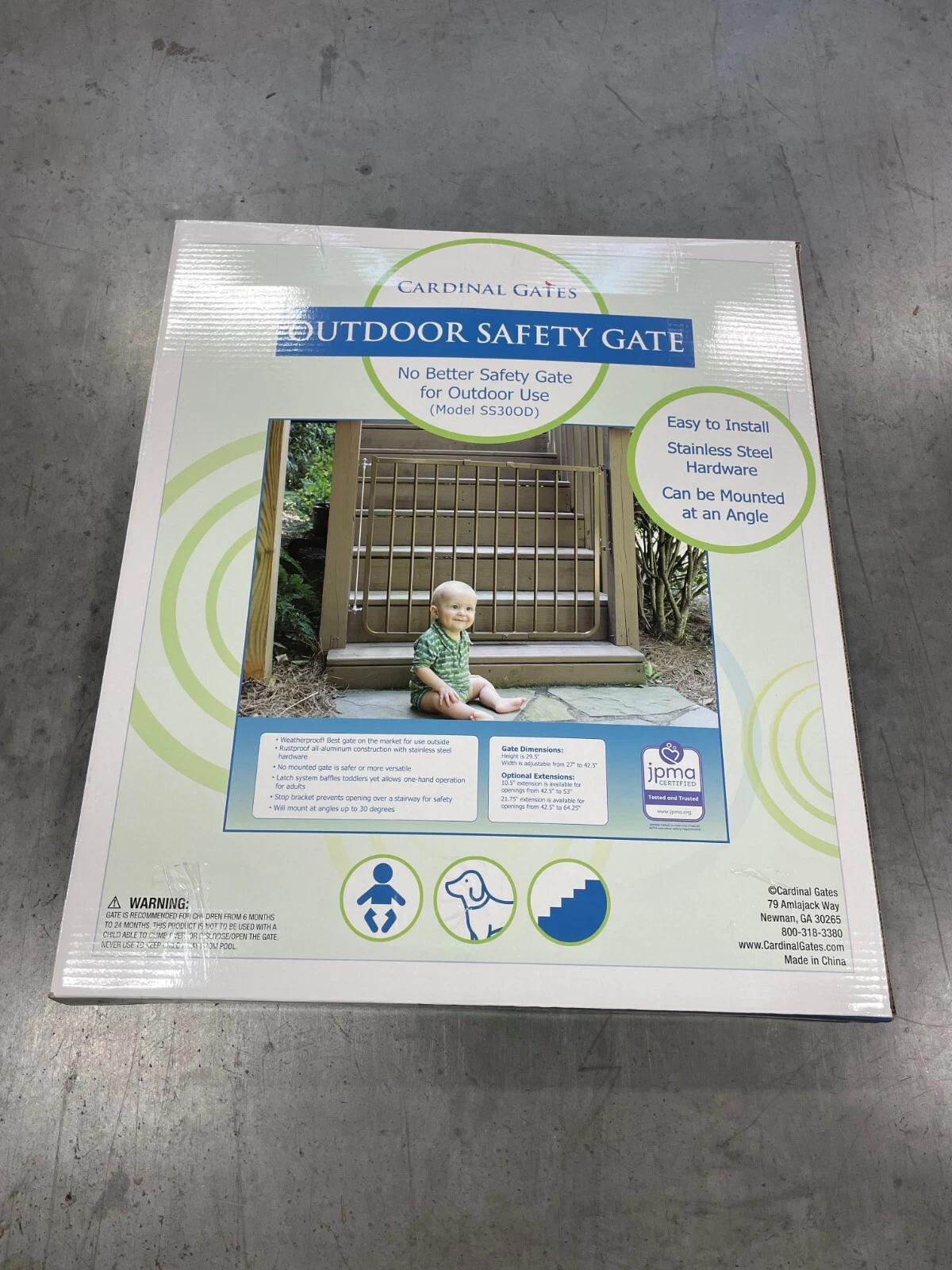 Outdoor Safety Gate Brown SS30OD Cardinal Gates Scratch and Dent
Opens in a new window or tab