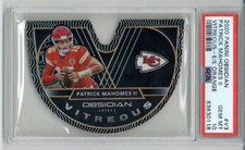 2020 PANINI OBSIDIAN VITREOUS EE ORANGE PATRICK MAHOMES LE 22/25 PSA 10 LOW POP