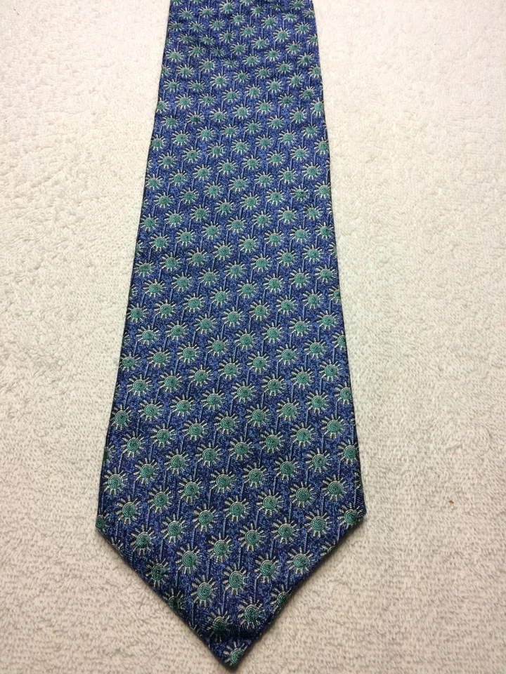 ESTRUCTURA CORBATA HOMBRE AZUL CON VERDE AZULADO Y GRIS 4 X 58 Foto 2 de 4