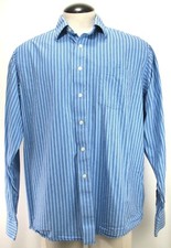 Michael Kors - Button Front Dress Shirt - Blue Stripe - Size XL