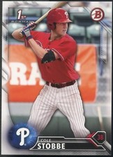 Lot of (100) Cole Stobbe 2016 Bowman Draft Paper RC Rookies - PHI Phillies QTY