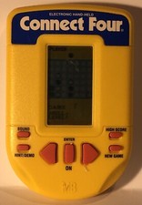Connect Four Hand Held Electronic Game Milton Bradly 1995 Vintage TESTED WORKS