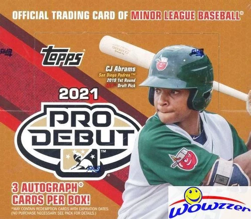 2021 Topps Pro Debut MASSIVE Factory Sealed HTA Hobby JUMBO Box- 3 AUTOS