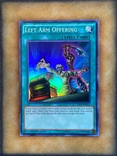 Yugioh Left Arm Offering MIL1-EN015 Super Rare 1st Ed NM