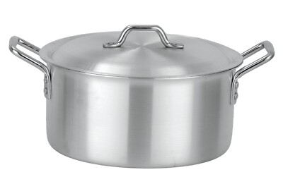 Großer Aluminiumauflauf Geschirr Kochen Topf Lager Größe 10 Zoll Kapazität 7