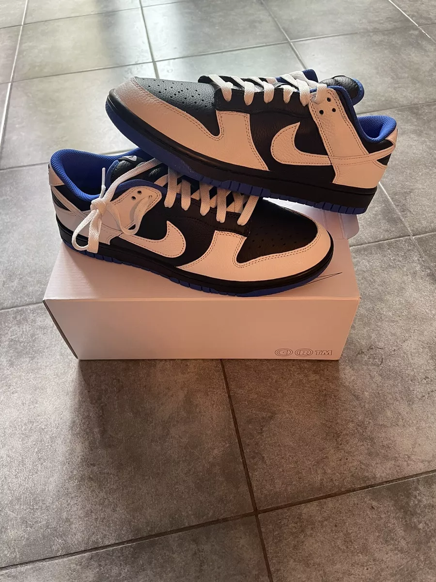 Nike Dunk Low Unlocked By You WHITE/BLACK/BLUE Size 10.5 Ships