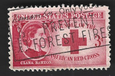Scott# 967 3c Clara Barton with 