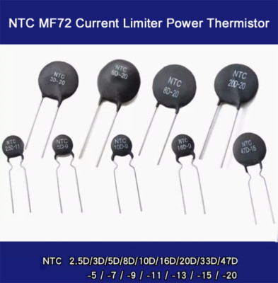 NTC Strombegrenzer Leistungsthermistor MF72 3D/5D/8D/10D/20D/47D-5/7/9/11/15/20