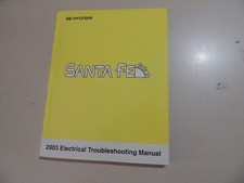 Hyundai Santa Fe 2003 Electrical manual esquemas manual de taller 