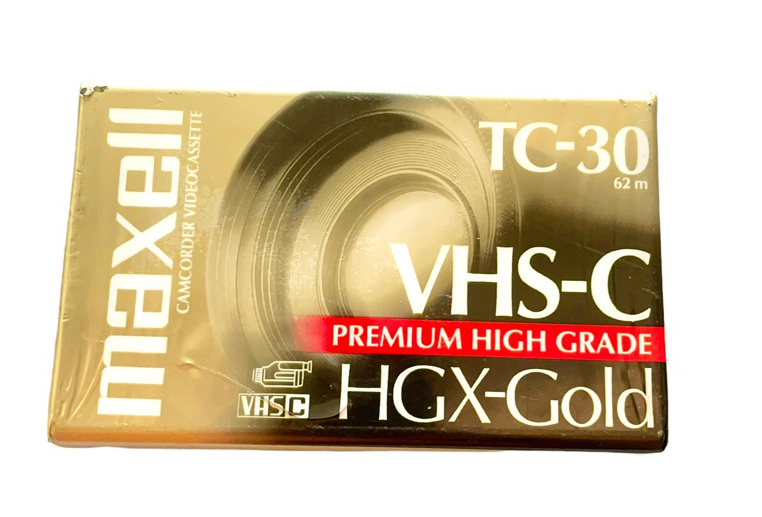 Maxell Camcorder Videocasette Tape VHS-C HGX-Gold Premium High Grade TC-30 62M-image