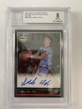 Lamelo Ball Gold Black Auto Card - Leaf 2018 Ultimate Draft Rookie Auto