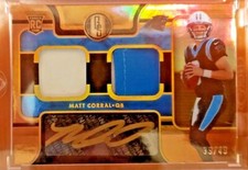 2022 Panini Gold Standard Matt Corral /49 Rookie No. 243 Autograph Patch RPA
