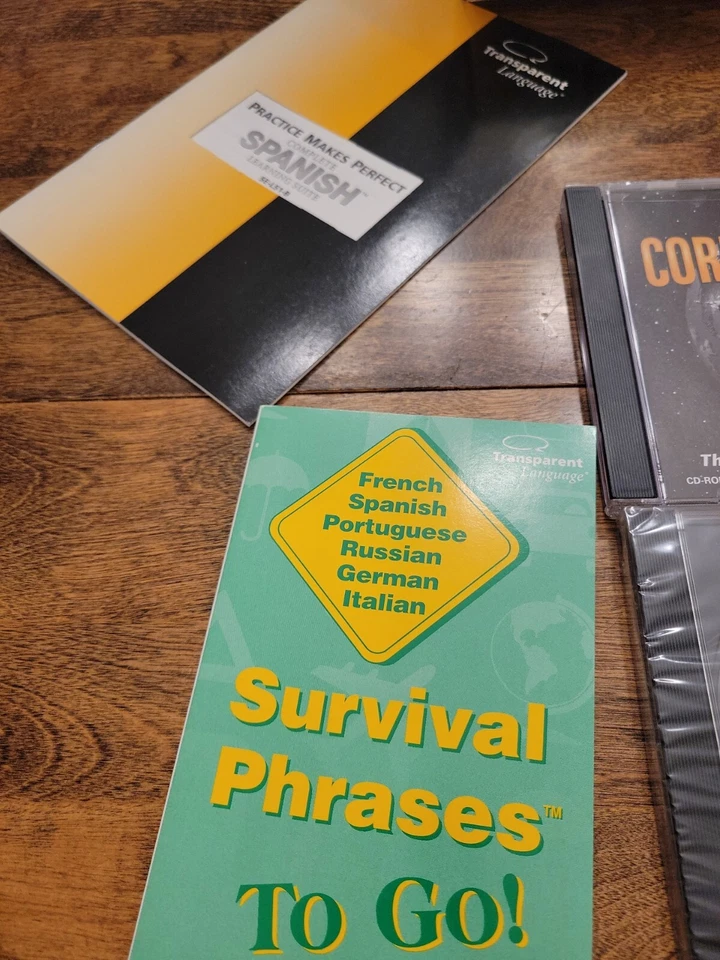 SUITE COMPLETA DE APRENDIZAJE DE ESPAÑOL Windows 95 98 Vintage Caja Grande CIB Con Micrófono Foto 4 de 4