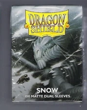 Dragon Shield Matte Snow (100) Shield Sleeves Free Shipping