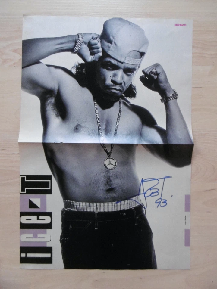 Ice-T Autogramm signed 28x42 cm Poster gefaltet - Bild 1 von 1