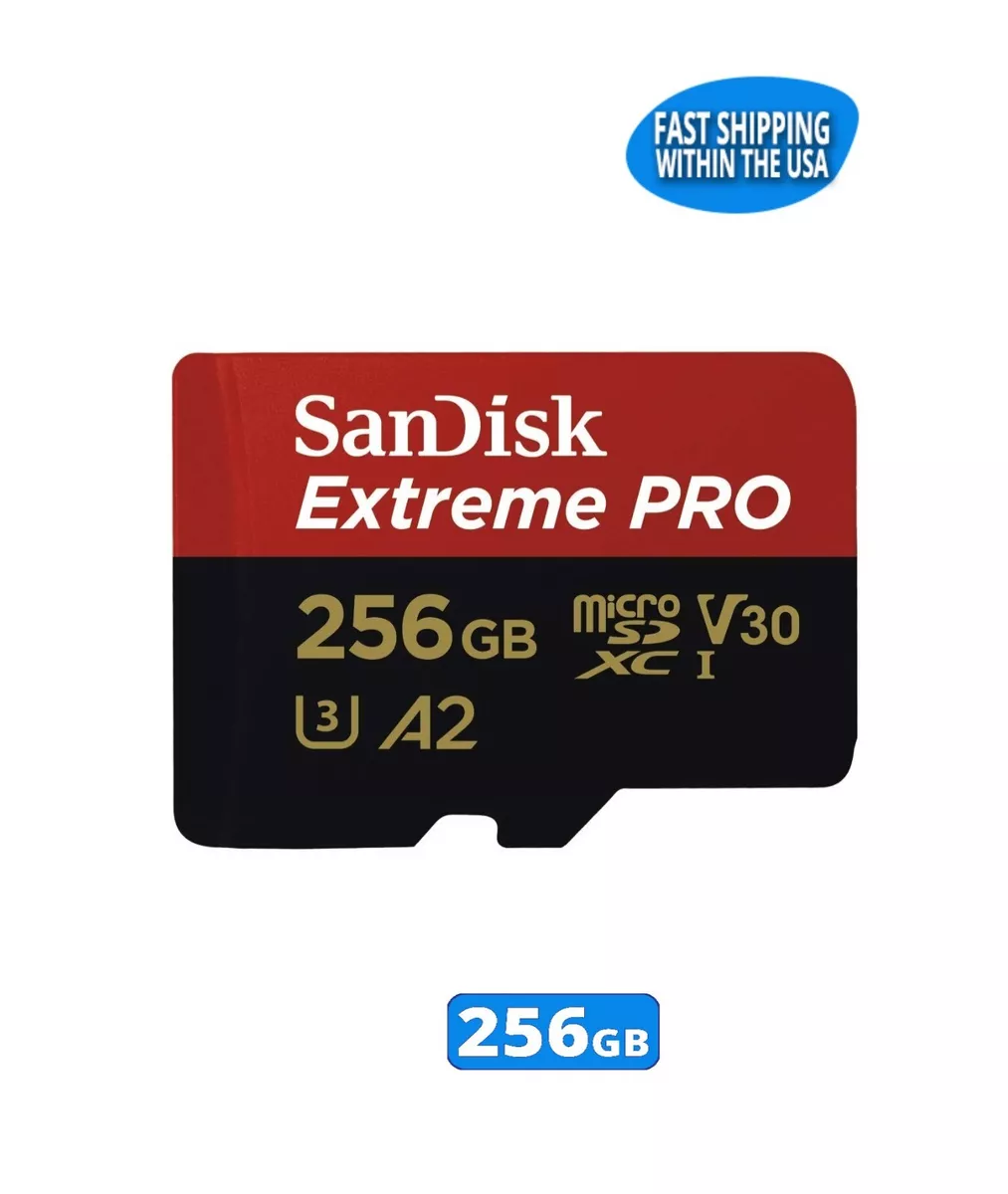 SANDISK EXTREME PRO 256GB MICROSDXC UHS-I CARD 140MB/S 4K