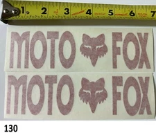 2! Moto Fox Red sticker decal Vintage RC CR 125 250 500 WORKS AHRMA VMX Honda