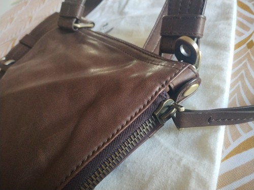 BALLY LINUM Sac Cuir Leather Bag 20x18cm Swiss Made Sacoche Mixte Vintage Luxe - Bild 16 von 18