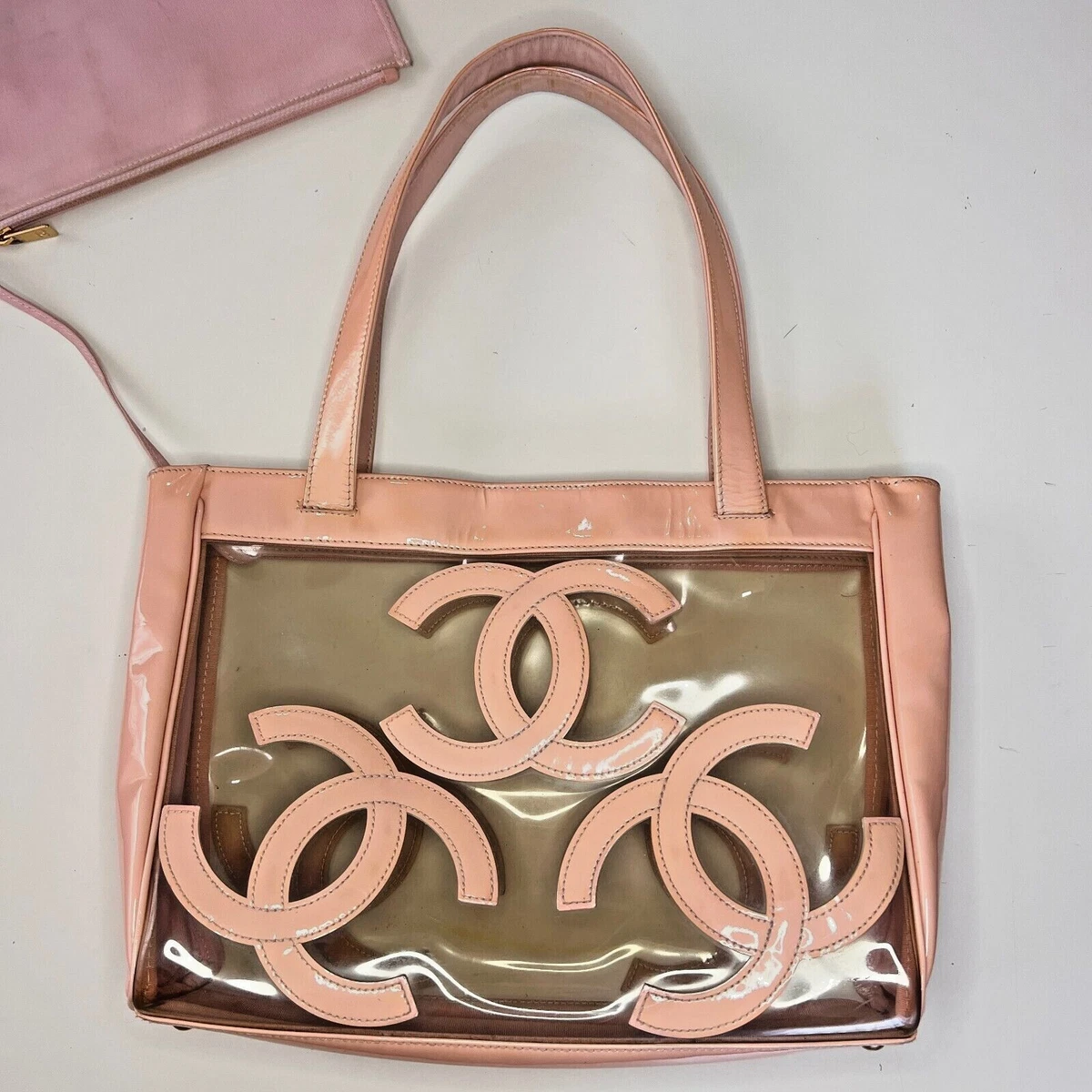 Chanel Triple CC Small Pink Leather Bag Preowned