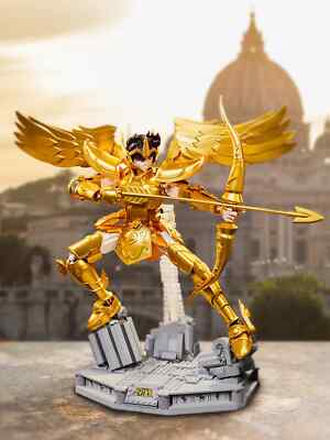 Figurine De Construction Saint Seiya – Seiya Armure Du Sagittaire 43 Cm, Compatible Lego