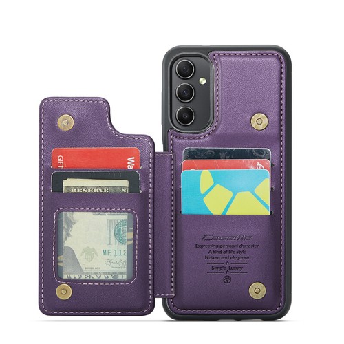 Funda de cuero con soporte para tarjeta abatible para teléfono Samsung Galaxy A16/A36/A56 cubierta trasera - Imagen 39 de 42