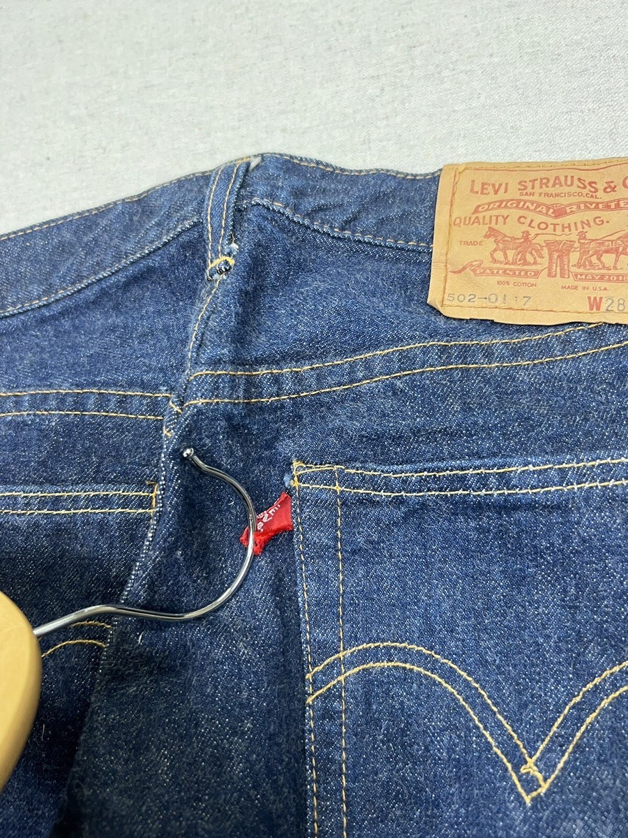 Vintage 60s Levis 502 XX Big E SS Red Line Selvage 25x26.5 Vintage 60s Levis 502 XX Big E SS Red Line Selvage 25x26.5