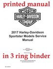 Printed Service Repair Shop Manual 2017 Harley Davidson XL1200C Sportster 883