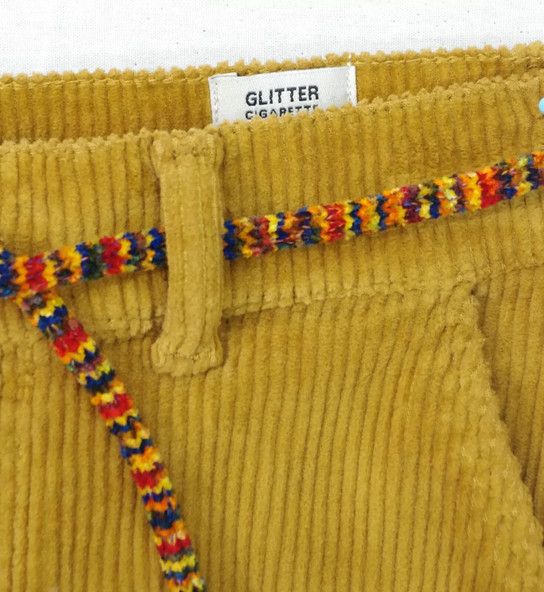 Jupe top velours jaune