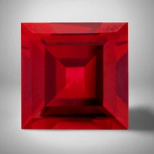 Ruby Square Cut Gemstone 0.22 Cts - 4 mm Vivid Loose Gem