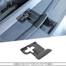 Carbon Fiber Hood Lock Bolt Gap Protect Trim For Dodge Challenger 2009 Abs