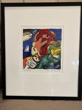 MICHAEL LU ?For Sushi? Hand Signed Limited Edition Silkscreen Matted Framed