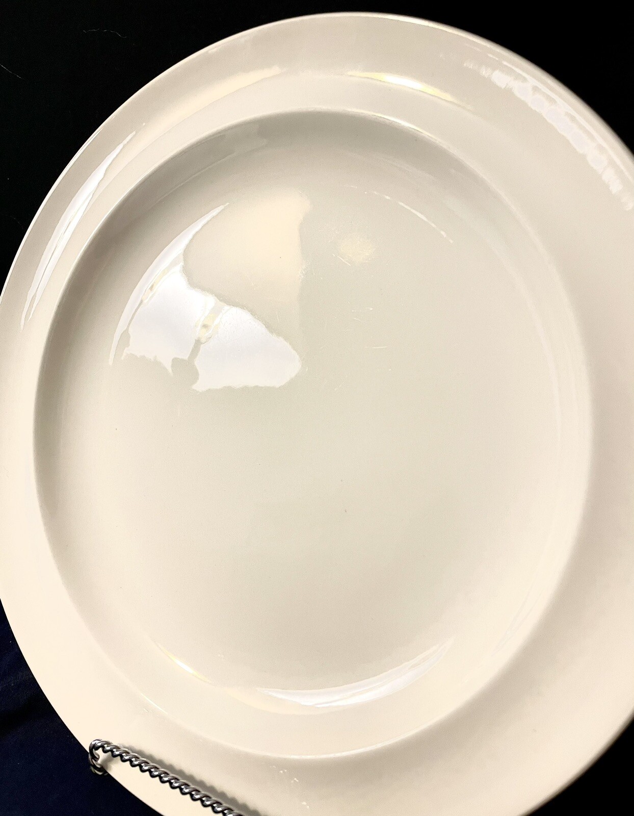 Wedgwood Queensware Dinner Plate 10” Traditional Plain White Fine