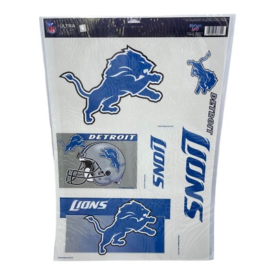 WinCraft Detroit Lions - Adesivo multiuso, 12,7 x 15,2 cm