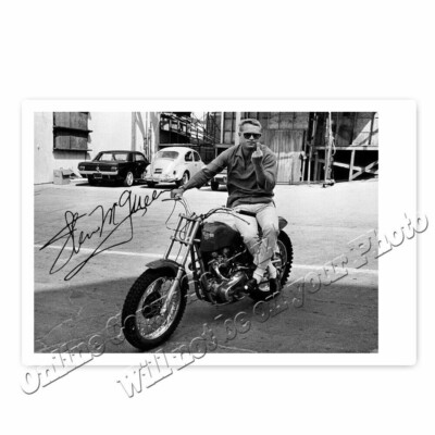 Steve McQueen - Autogrammfotokarte 