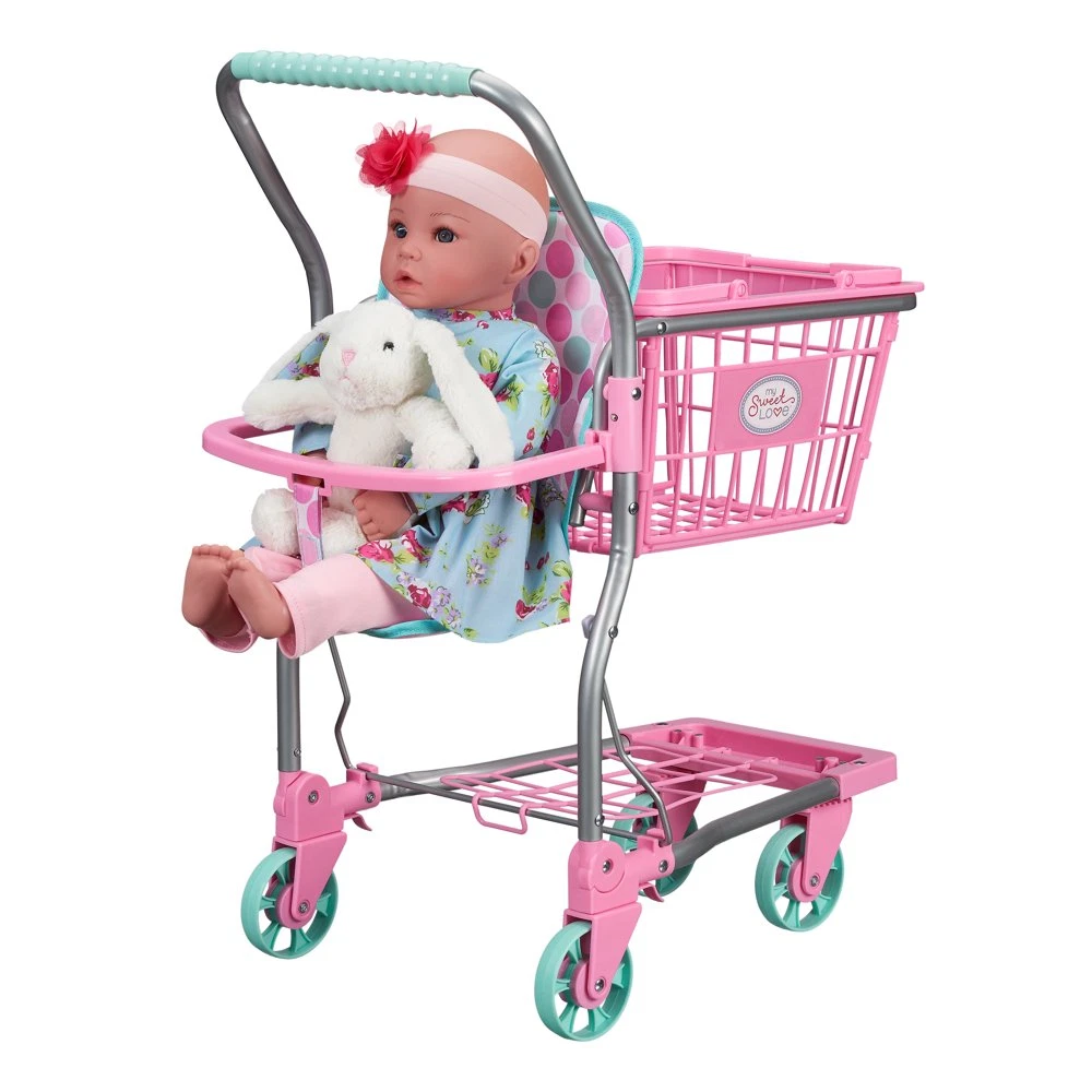 Carrito de la compra de juguetes para niñas para muñecas munecas de 18