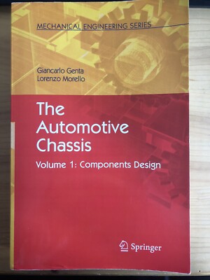 The Automotive Chassis; Volume 1 Component Design von Giancarlo Genta (Englisch)