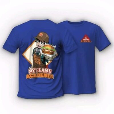   My Hero Academia X Burger King DEKU  T-Shirt Size M Collector New  