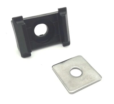 ZAUN-ANHALT 20x Fissaggio Recinzione Staffa Recinzione Doppia Asta Piastrine Antracite Angolo