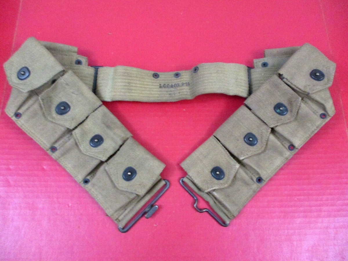WWI US Army Dismounted M1917 Cartridge Belt for M1903 Rifle 