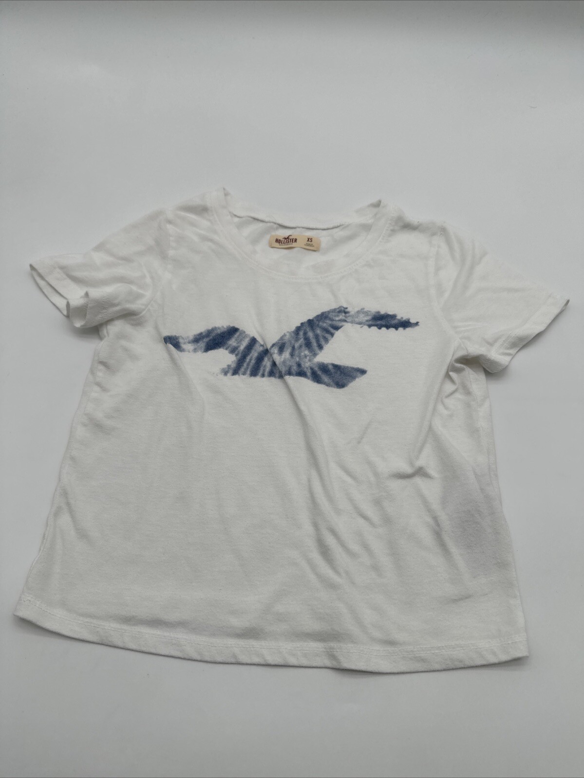 Hollister T-Shirt Women X-Small Graphic Print Women White ..#18575