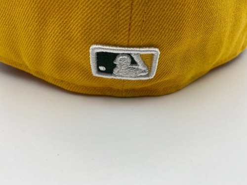 Oakland Athletics A's Clásico Amarillo Verde Dos Tonos Nueva Era 5950 59Fifty Nuevo con Etiquetas - Imagen 3 de 5