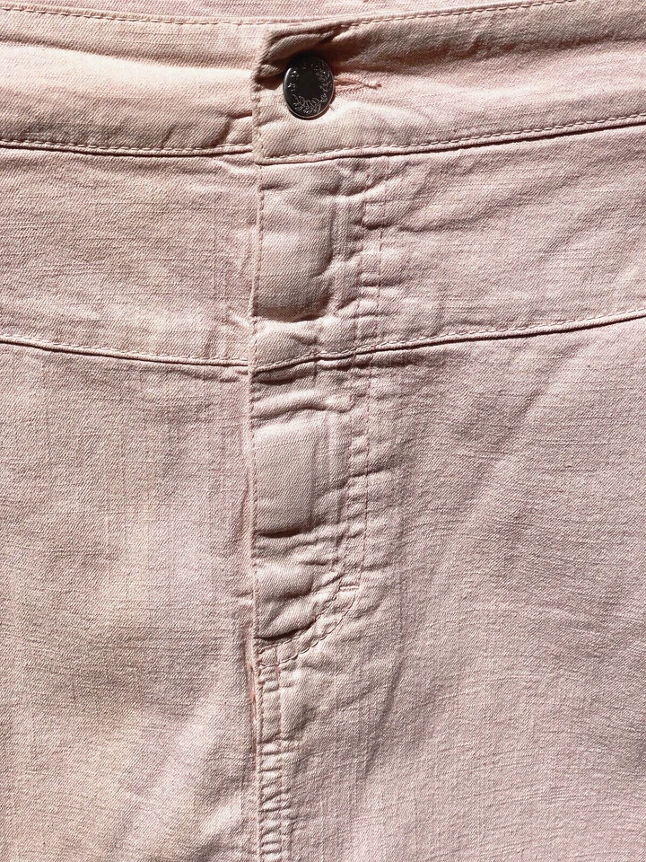 Marina Rinaldi 33 IT Gonna Jeans Rosa Pastel Pink Skirt New Rock Jeans Hellrosa - Immagine 3 di 4