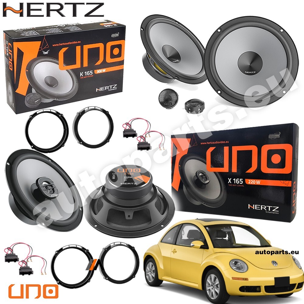 Kit 6 Casse Hertz K-X165 per VW New Beetle | Upgrade Audio Premium