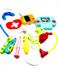 Doctor Kit Toy Playset 11pc Set Sounds Children Kids Hospital Care Carry Bag