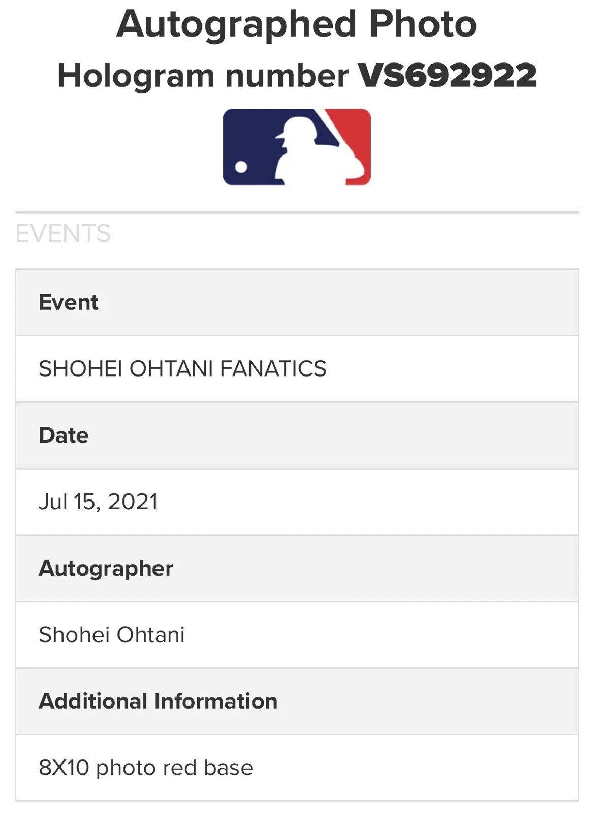 2021 SHOHEI OHTANI AUTOGRAPH 8X10 PHOTO PSA 10 LARGE AUTO FANATICS MLB /50 MVP view 6