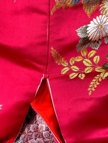 Japanese kimono,UCHIKAKE,Wedding Robe,Flower field,Kara-Ori,Pink,L6'.15",4792