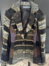 LULU-H Paris Strickjacke Blazer Gr. L    schwarz/ braun 