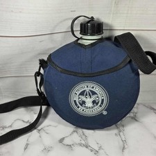 Boy Scouts of America Water Canteen Blue Round Camping Hiking Outdoor